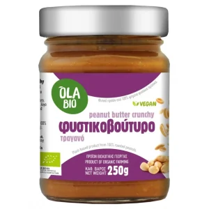 Φυστικοβούτυρο Ελληνικό 250γρ Τραγανό Bio