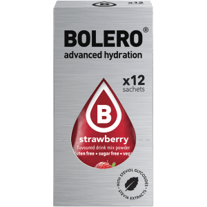 Φράουλα - Strawberry Bolero χυμός σε σκόνη για 500ml 12x3g