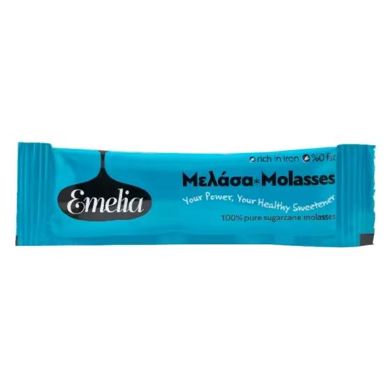100% Καθαρή Μελάσα από Ζαχαροκάλαμο Stick 10γρ Emelia