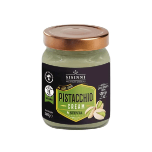 Κρέμα Κελυφωτού Φιστικιού με Στέβια 380g Sisinni