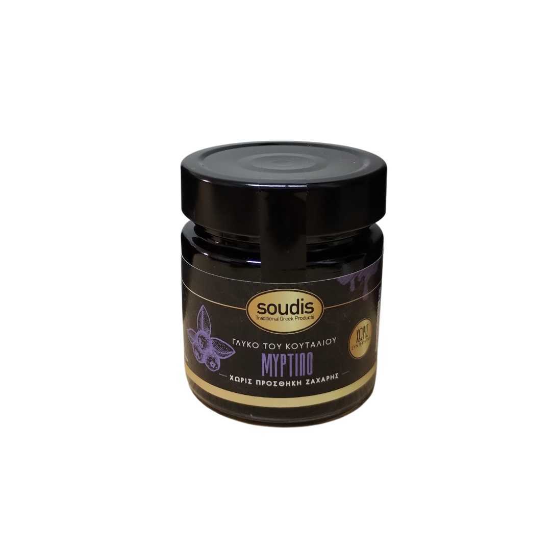 Γλυκό του Κουταλιού Μύρτιλο Χωρίς Ζάχαρη 275g