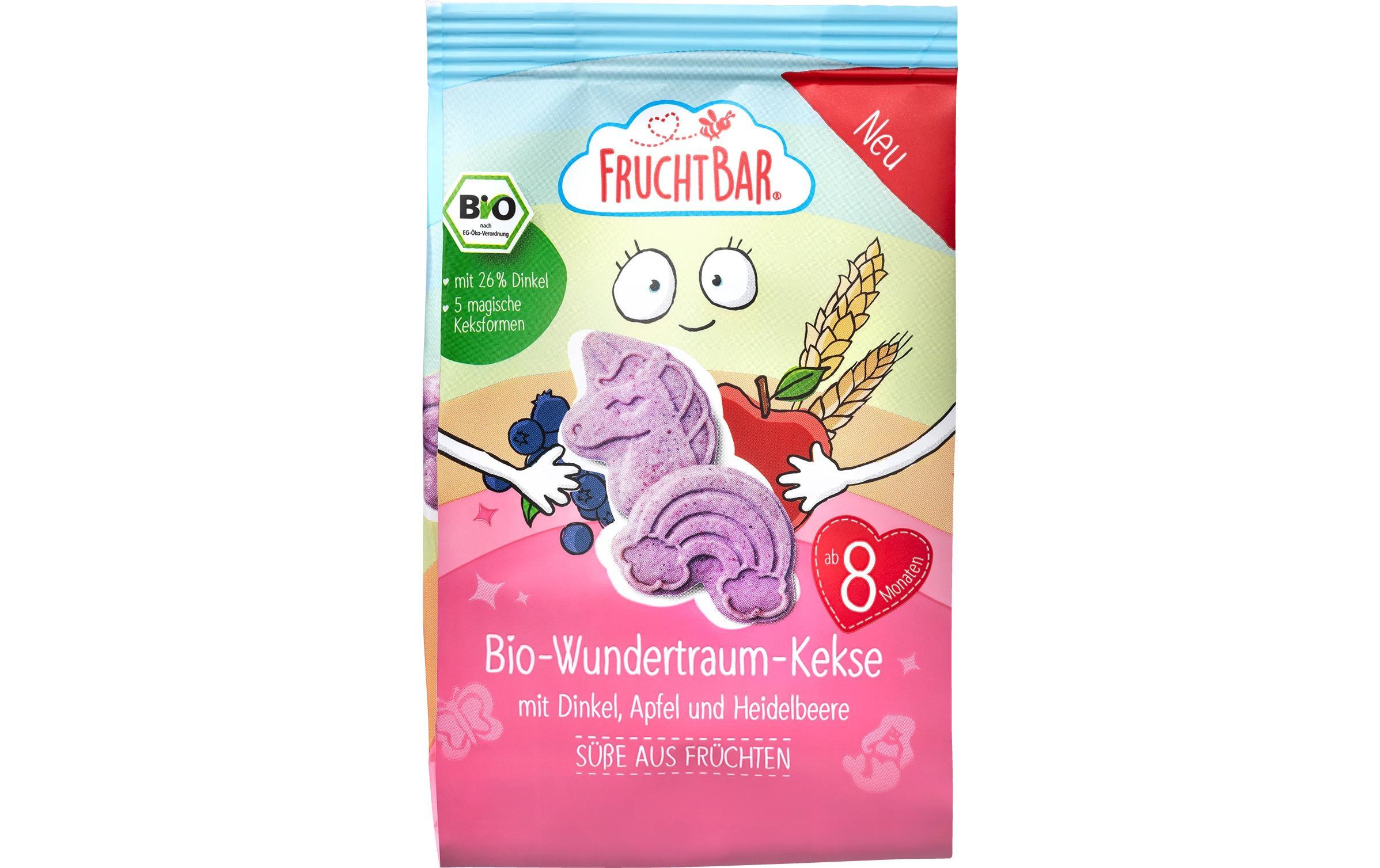 Βιολογικά Μπισκότα με Ντίνκελ, Μήλο, Μύρτιλο & Παντζάρι από 8 μηνών 100g