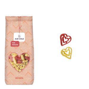 Βιολογικά Ζυμαρικά Σε Σχήμα Καρδιάς 250g